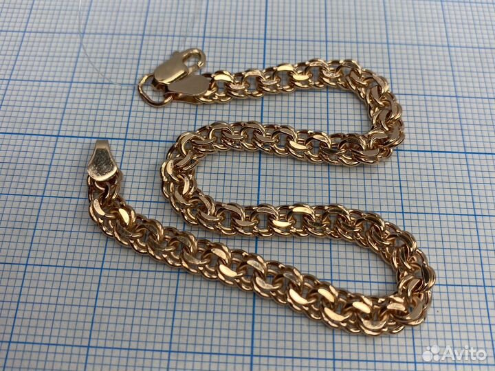 Золотой браслет Бисмарк 20