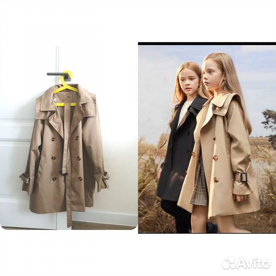 Тренч для девочки р 140-155