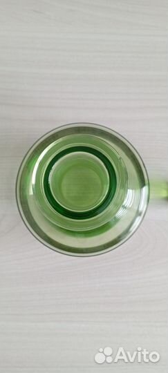 Графин штоф зелёное стекло 450 мл Чехия