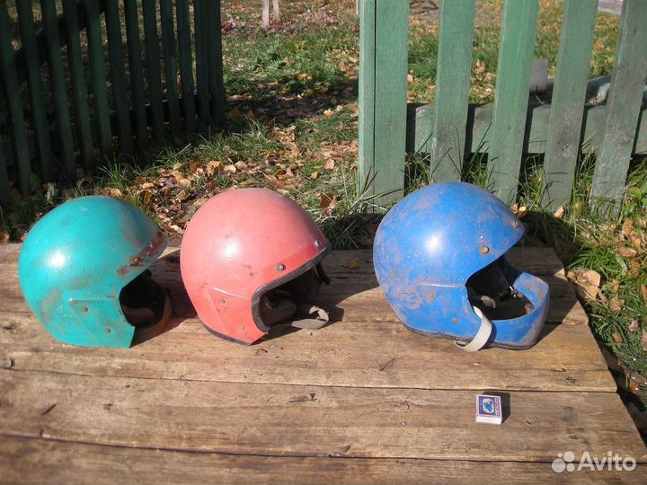 Каски строительные СССР мотошлем СССР ретро шлем