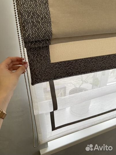 Двойная римская штора эксклюзив