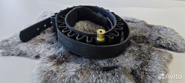 Кожаный патронташ ручной работы