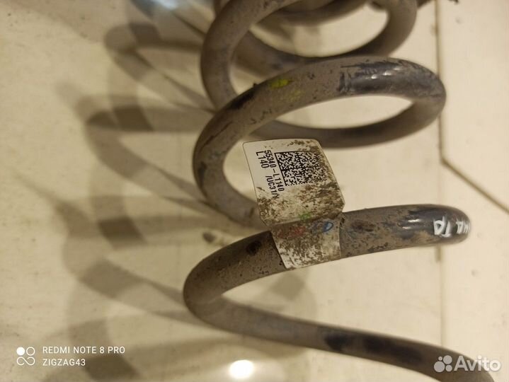 Пружина подвески(задняя левая) (Hyundai Sonata)