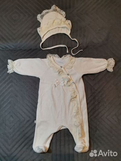 Конверт-одеяло на выписку + бонус комбез и чепчик