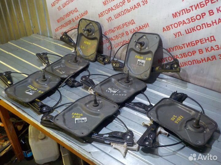 Стеклоподъемники механические задние Шкода Фабиа