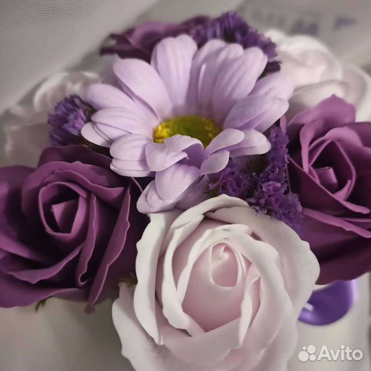 Букет из мыльных роз учителю