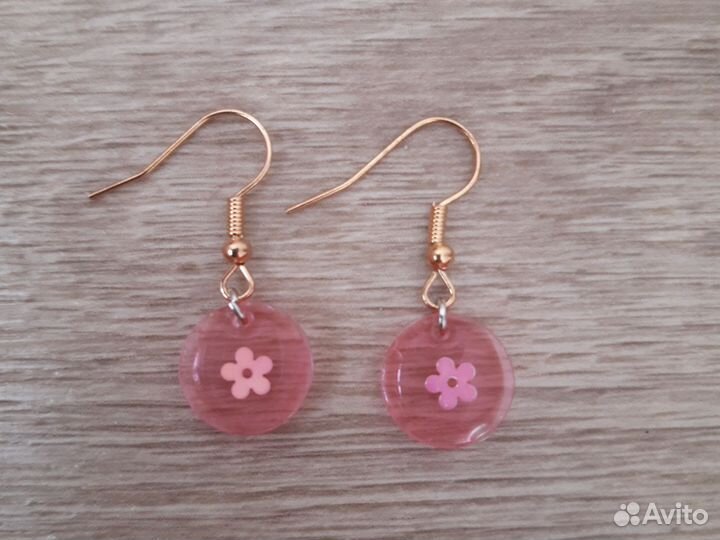 Серьги из эпоксидной смолы