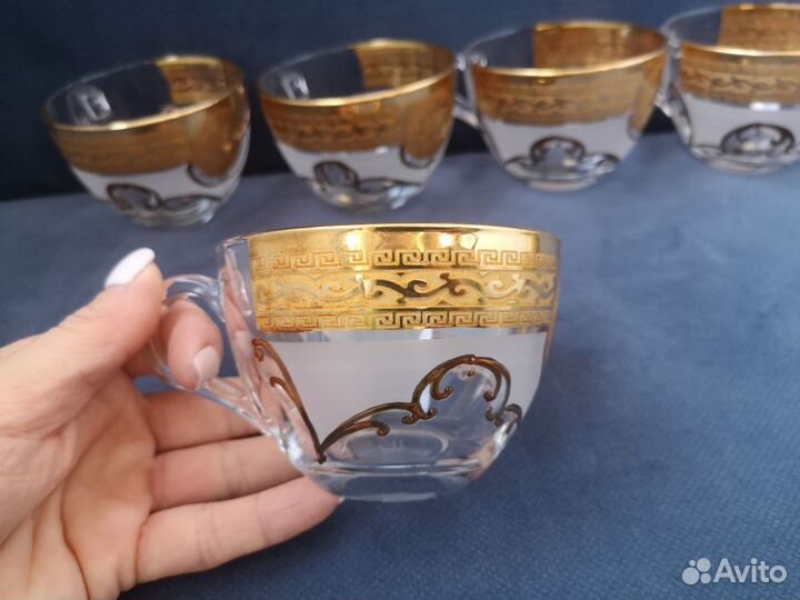 Чайный сервиз на 6 персон чашки блюдца новый