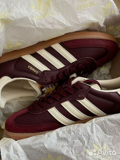 Кроссовки adidas gazelle indoor burgundy