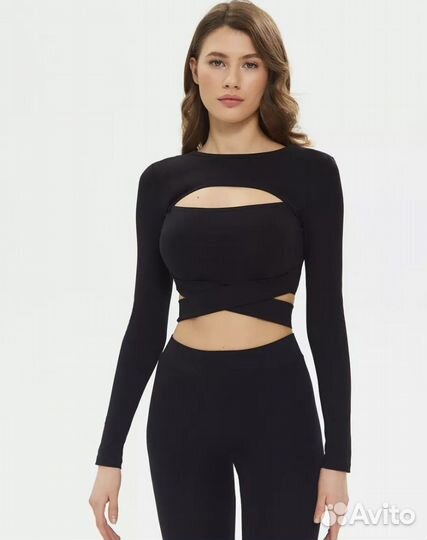 Укороченный лонгслив