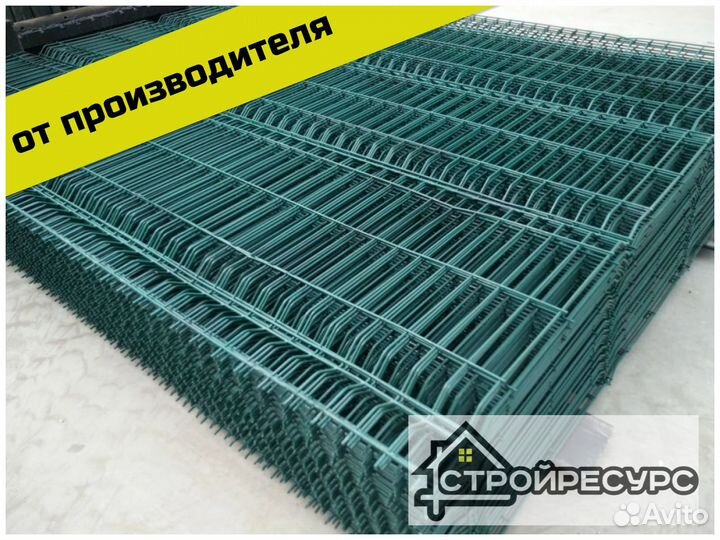 Сетка сварная забор 3Д