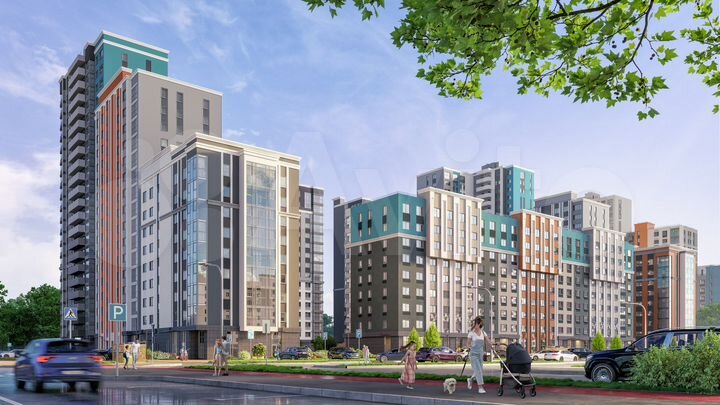 3-к. квартира, 74,8 м², 6/22 эт.