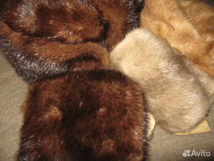 Воротники,шапки из меха Норки Песца для реставраци