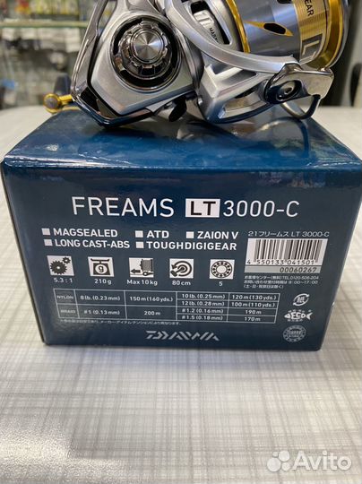 Катушка спиннинговая 21 Freams LT3000-C