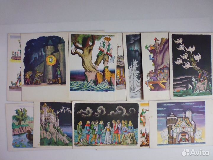 Открытки в наборах «Писатели, лит. произведения»