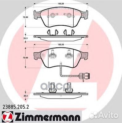 Колодки торм диск. передн audi A6 4F2, C6 S6 QUA