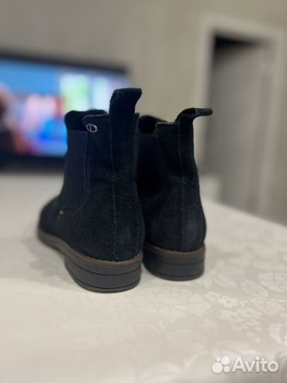 Ботинки челси женские 38 нутральная замша