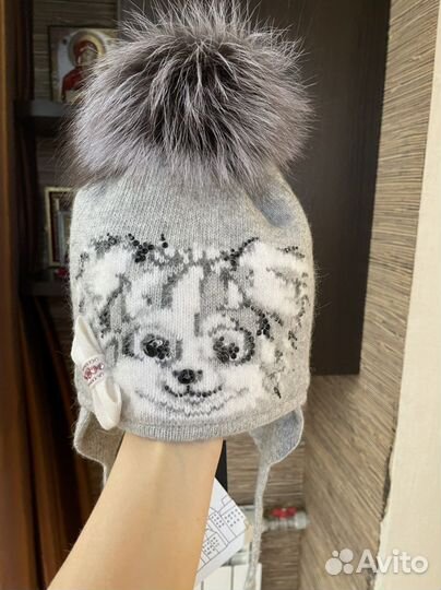 Шапка зимняя для девочки Tavitta размер 48-50