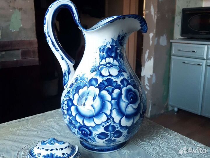 Кувшин гжель высота 35 см
