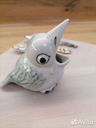 Статуэтка Галчонок Артель Фарфоровая игрушка 50г.г