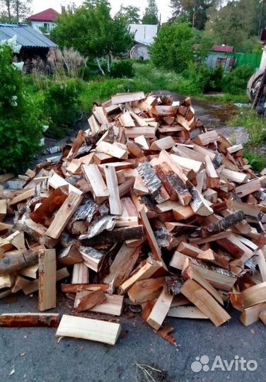 Дрова колотые сухие