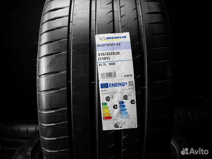 Michelin Pilot Sport 4 S 315/35 R20 и 275/40 R20 109Y