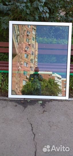 Алюминиевая раздвижная рама со стеклами б/у