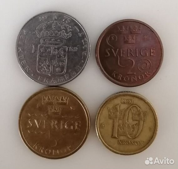 Продам монеты Швеции