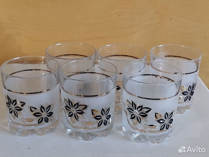 Набор стеклянных бокалов 6 штук