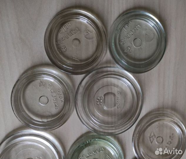 Крышки стеклянные для банок