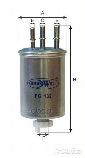 Фильтр топливный ssangyong Action, Kyron, Rexto