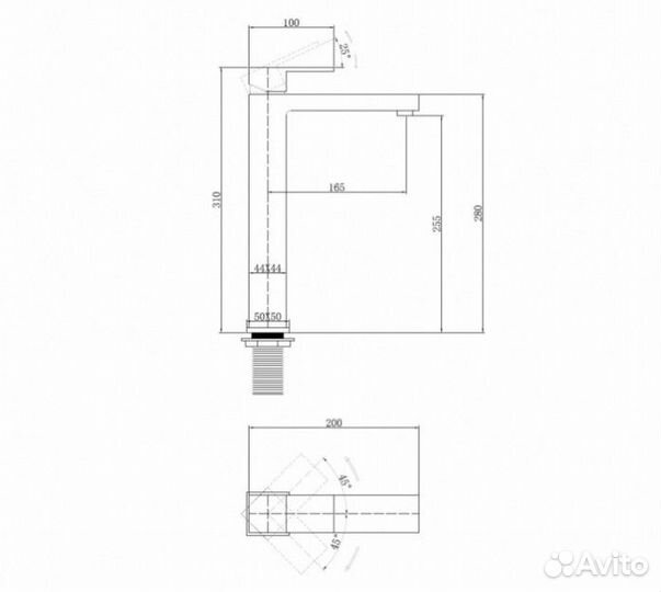 Смеситель для раковины Abber Daheim AF8211B