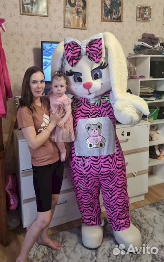 Ростовая кукла Зайка поздравления