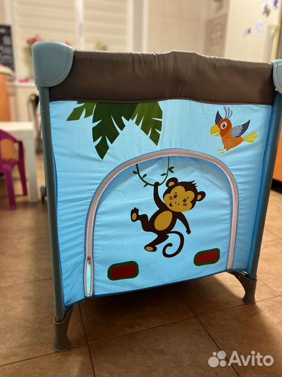 Детская кровать манеж с матрасом