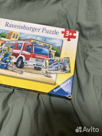 Пазлы ravensburger пожарная и полиция 2х12