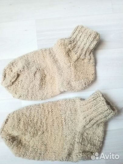 Носки вязанные овечья шерсть 37-38
