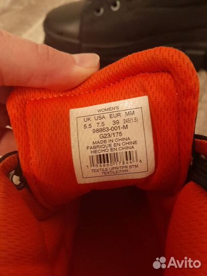 Ботинки женские Palladium высокие черные демисезон