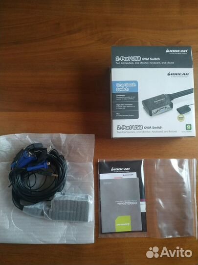 KVM-переключатель iogear 2-Port USB VGA Cable KVM