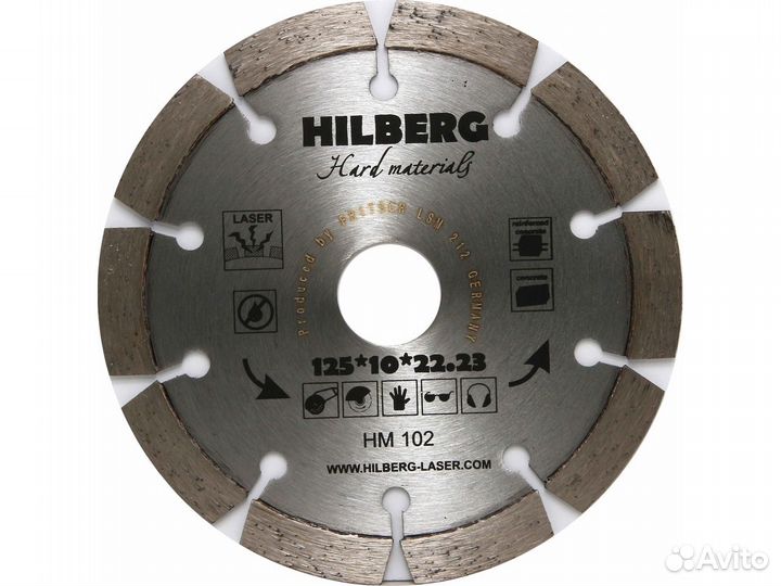 Диск алмазный 125мм Сегментный Hilberg HM102