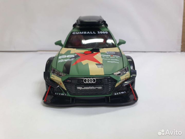 Модель Ауди RS6 зеленый камуфляж 1:24