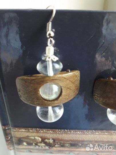 Серьги с чешским хрусталем