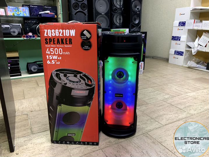 Умная Колонка Напольная ZQS-6210 с Подарком v.5