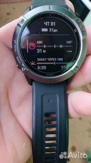 Часы Garmin Fenix 6x pro solar titanium