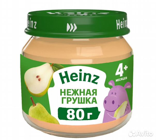 Детское питание пюре овощное и фруктовое