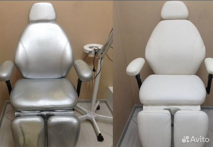 Перетяжка косметологических и педикюрных кресел