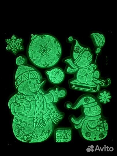 Наклейки светящиеся на окна