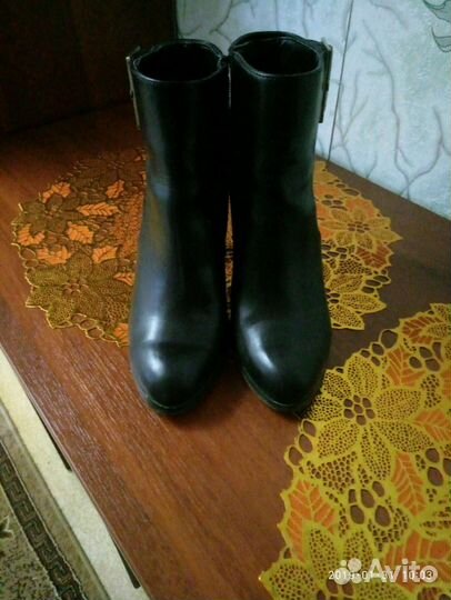 Ботильоны кожанные