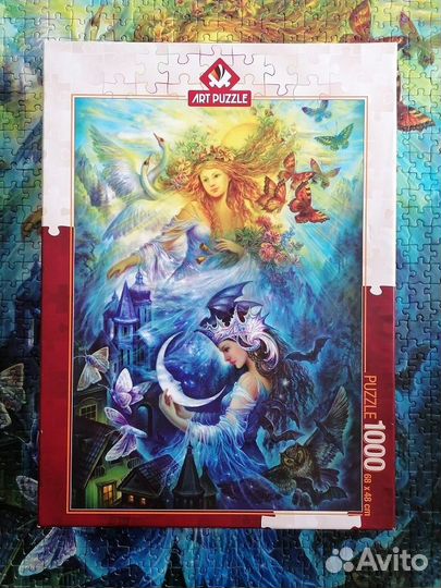 Пазлы б/у разные, 500 -1000 деталей