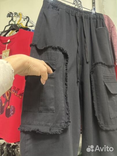 Крутые штаны стиль Бохо хлопок