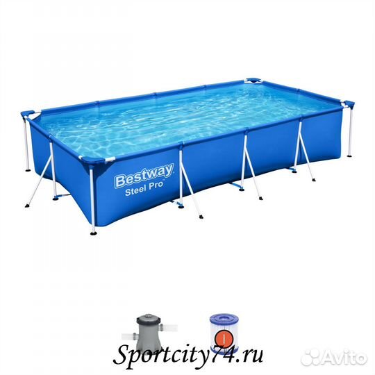 Бассейн BestWay каркасный прямоугольный 56424 BW